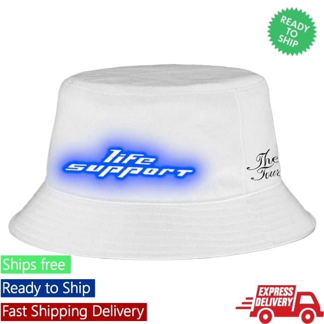 Official Madison Beer Merch Store Madison Beer Life Support Tour White Bucket Hat Hat White Madison Beer Clothing Shop MadisonBeer