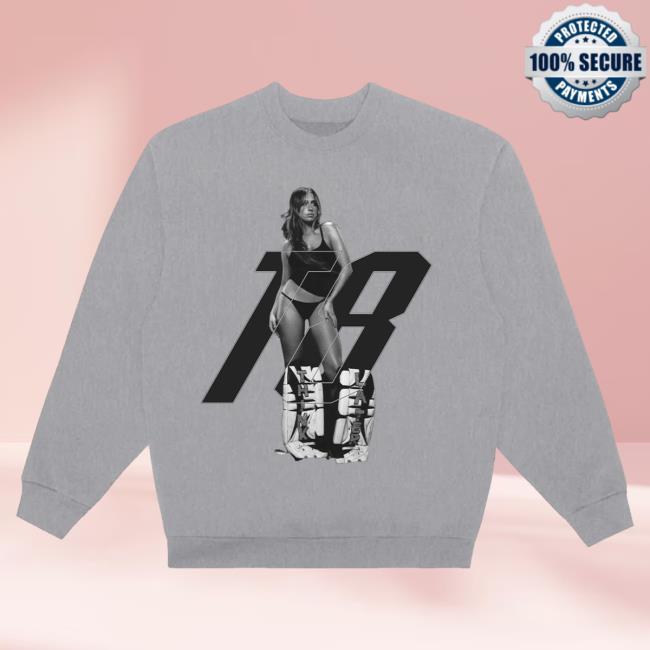 Official Tate Mcrae Merch Store T8 Photo Think Later Sweatshirts Heather Grey TateMcrae Clothing Shop