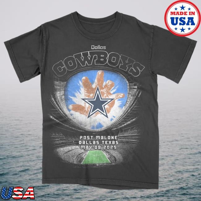 Official Post Malone Merch Store Post Malone X Dallas Cowboys Stadium T Shirt