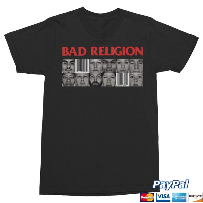 Official Kings Road Merch Store Bad Religion Gray Race T-Shirts (Black) BadReligion Kings Road Shop