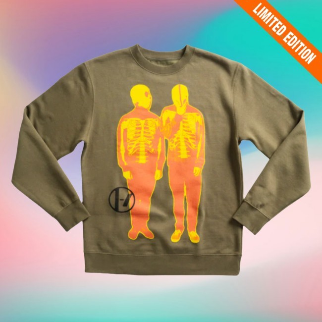 Official Twenty One Pilots Skeleton Green Sweatshirt - Twenty One Pilots