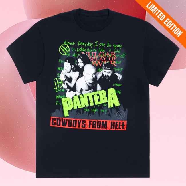 Official Pantera Merch Store Shop Pantera Vulgar Display Shirts