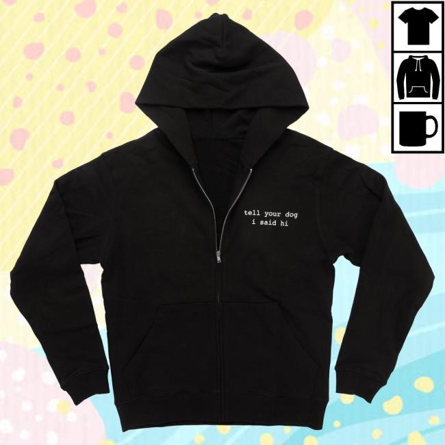 We Rate Dogs Merch Zip Hooded Sweatshirt - Black
