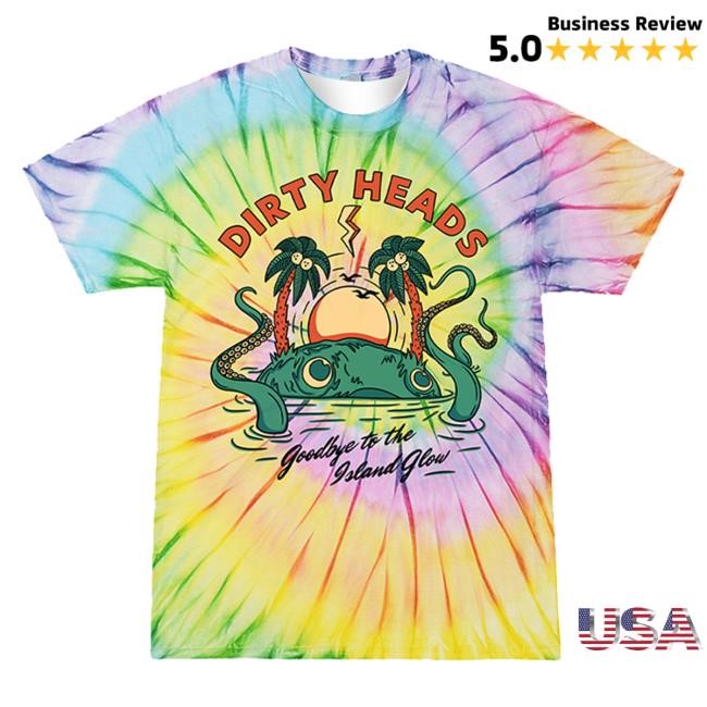 Island Glow Tie Dye Shirt New - Dirty Heads Store Merch | Dirtyheads Clothing Apparel