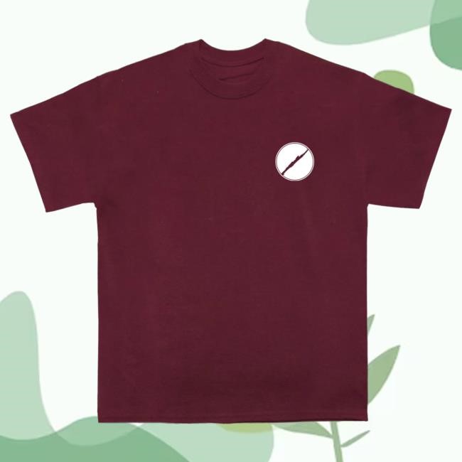 Official Silent Planet Merch Heal Us Breast Print Popover Shirt - Maroon