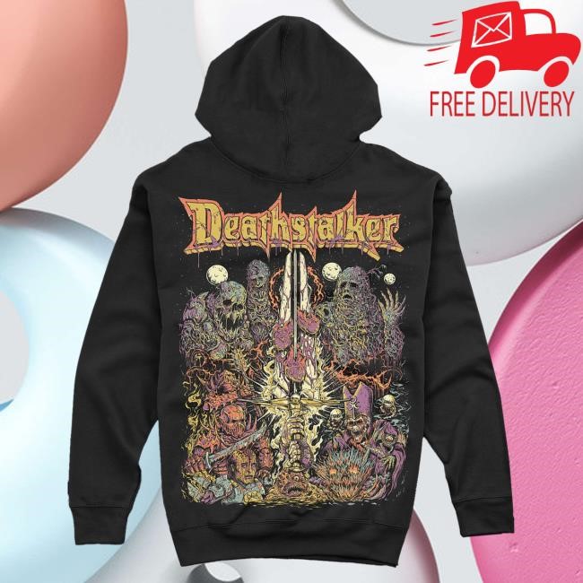 Deathstalker “Born Of Necromancy” Pullover Hoodie From Creep-O-Rama