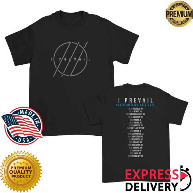 Official I Prevail Merch Store I Prevail North America Fall 2023 Popover Shirt (Black) Prevail Apparel Clothing Shop IPrevail