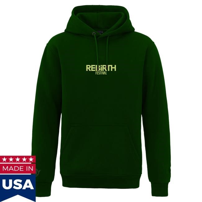 Official REBiRTH Festival Witness The Chaos Green Hooded Sweatshirt