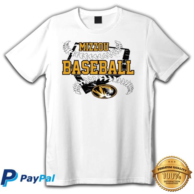 Mizzou Tigers Baseball Home Plate Oval Tiger 2023 Shirt
