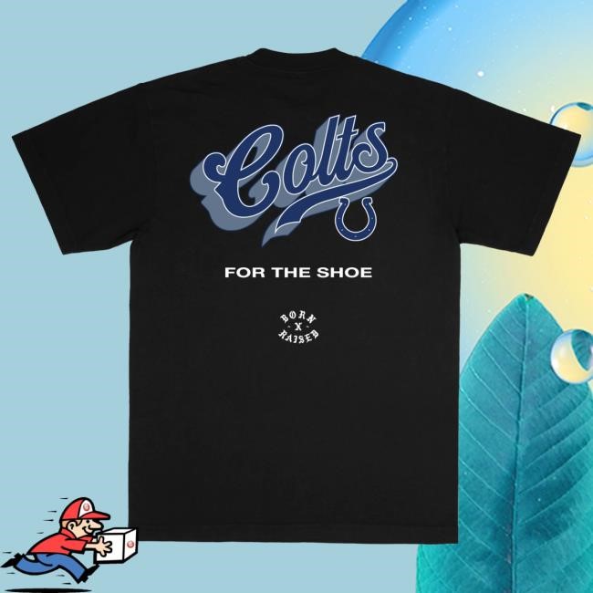 Official Born X Raised Shop Born X Raised + Colts Pro Script Hood: Black NFL 2025 Kickoff