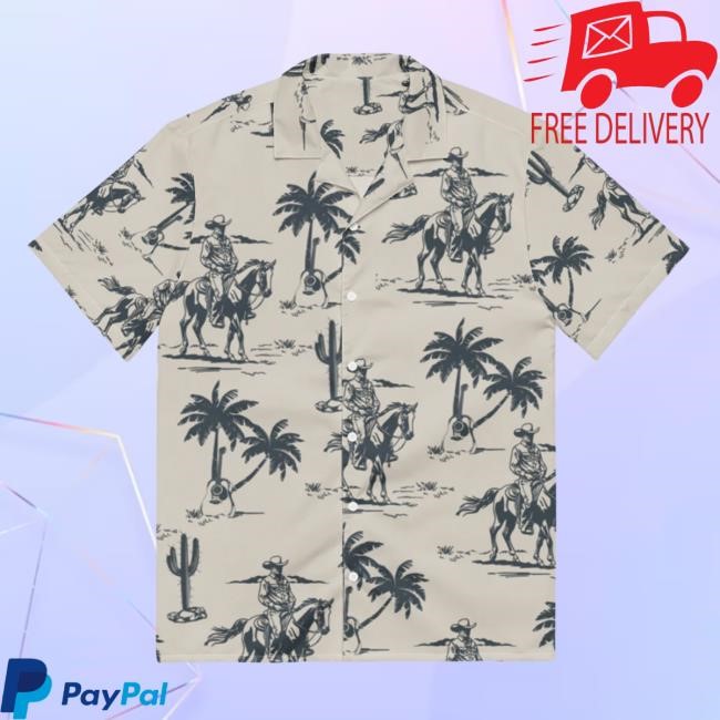 Wyatt Flores Vacation Cowboy White Hawaiian Hawaii Tee – Wyatt Flores Merch Shop