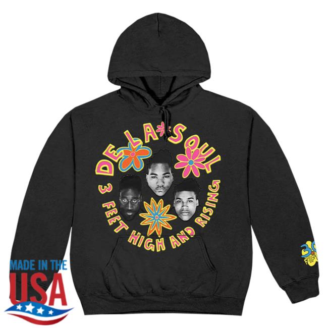 Official Soul 3 Feet High And Rising Black Pullover Hoodie