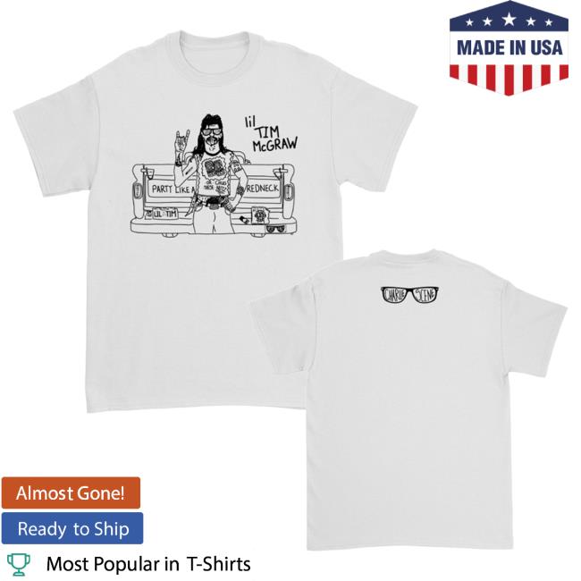 Official Kings Road Merch Store Charlie Scene Lil Tim Mcgraw Attractive Shirt (White) Kings Road Shop