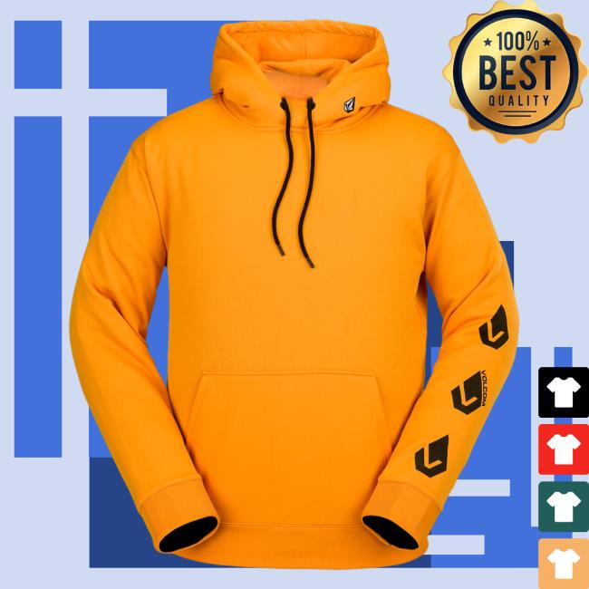 Volcom Stone Clothing Shop Store Core Hydro Pullover Sweatshirt Gold