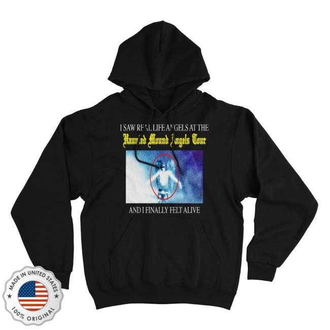 Haunted Mound Official Merch Store | I Saw Angels Haunted Mound Tour Swearter Hoody | Haunted Mound Clothing Shop Apparel Hauntedmound