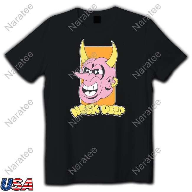 Official Neck Deep Merch Neck Deep Devil Black Shirts