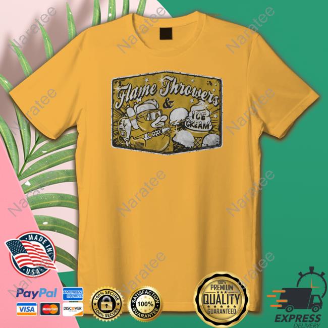 The Fat Electrician Merch Flames Throwers And Ice Cream Hooded Sweatshirt