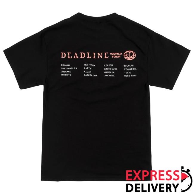 Deadline Tour Merch BLACKPINK World Tour Tees Black | Blackpink Official Merch Store