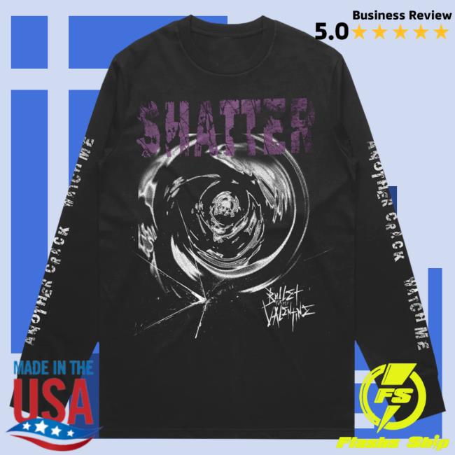 Official Shatter Swirl Black Longsleeve Shirt New