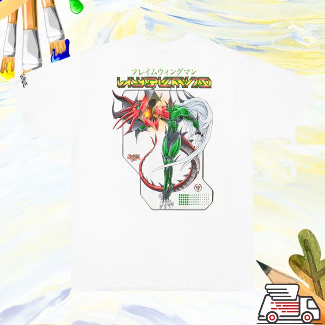 Official Hypland Clothing Merch Store Hypland Yugioh Hero Flame T-Shirt (White)