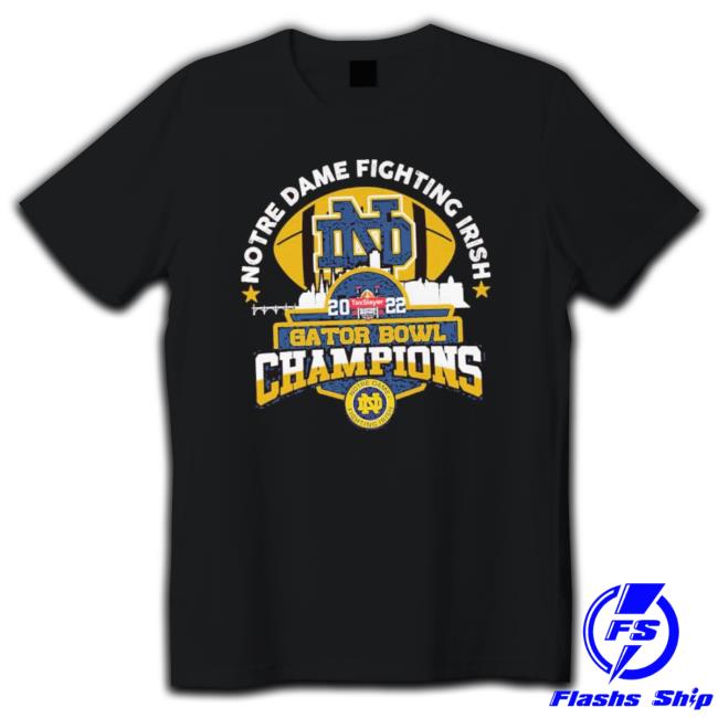 Notre Dame Fighting Irish 2022 Gator Bowl Champions T-shirt