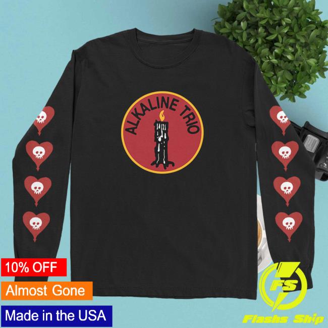 Official Alkaline Trio Merch Store Shop Alkaline Trio Candle Attractive Shirt (Black)