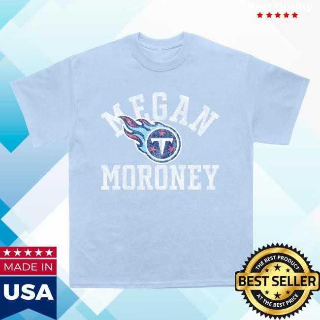 Official Megan Moroney Merch Store Shop Exclusive Megan Moroney x Tennessee Titans Varsity Block Attractive Shirt