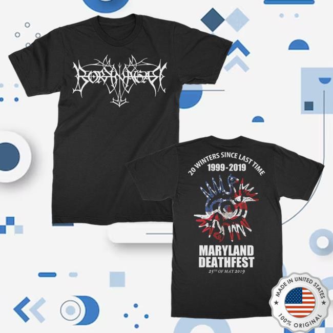 Official Kings Road Merch Store Borknagar 20 Years T-Shirt (Black) Kings Road Shop