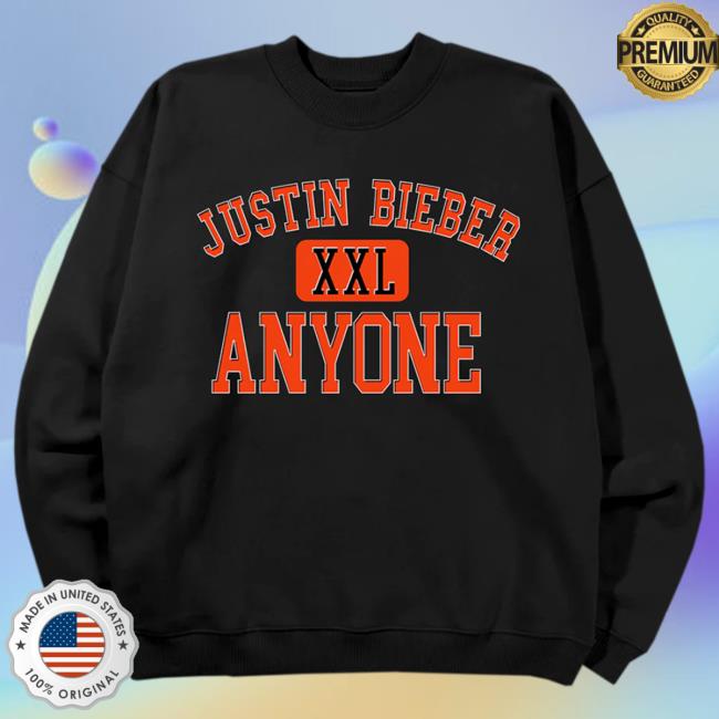Official Justin Bieber Merch Store Shop Justin Bieber Anyone Varsity Attractive Hoodie JustinBieber Apparel Clothing