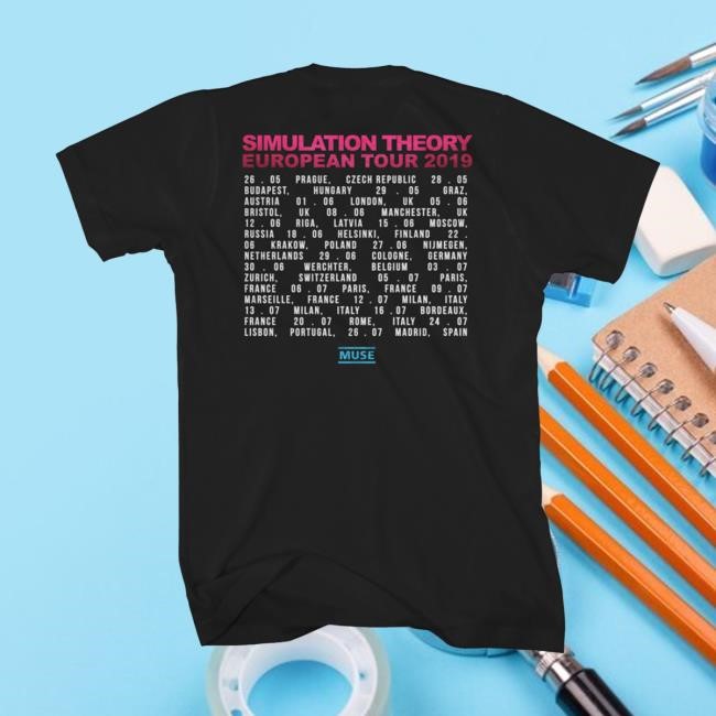 Simulation Theory European Tour Tee | Muse Official Store