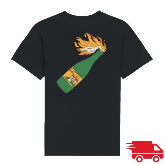 Flaming Buckfast Short Sleeve Shirt - Black – Kneecap
