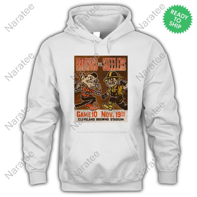 Official Browns Vs Steelers Game 10 Nov 19Th Cleveland Browns Stadium Shirt