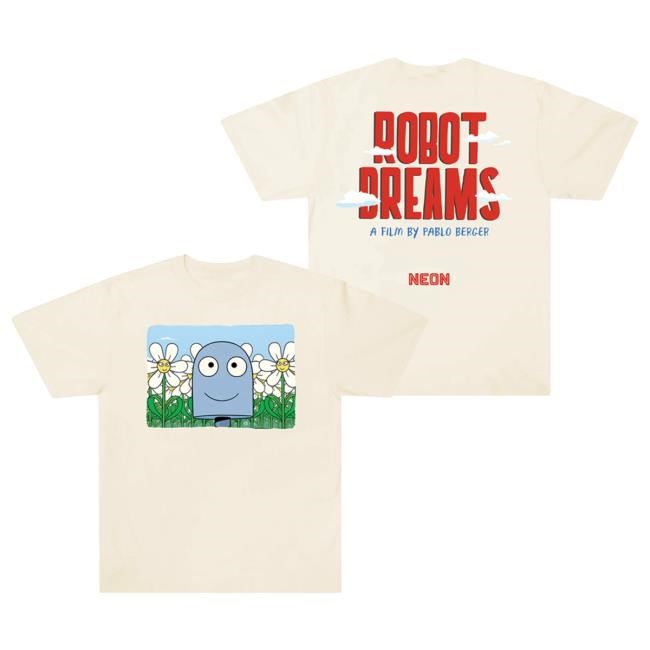 Officia Neon Rated Merch ROBOT DREAMS of Flowers Attractive Shirt NeonRated