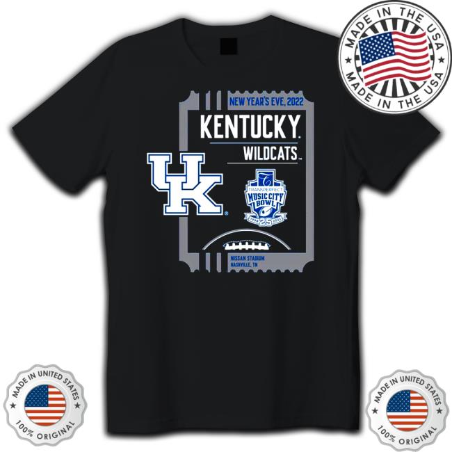 Kentucky Wildcats 2022 TransPerfect Music City Bowl Shirt Hooded Sweatshirt