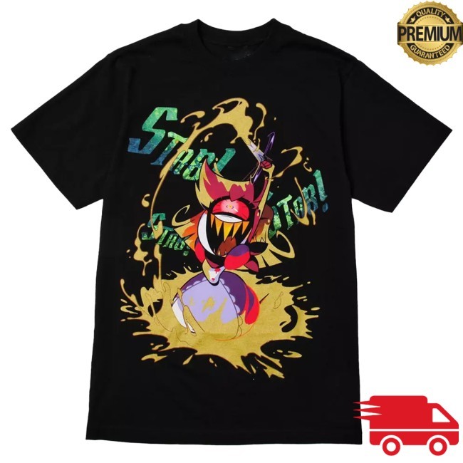 Hazbin Hotel Niffty Gold Glitter Tee Shirt