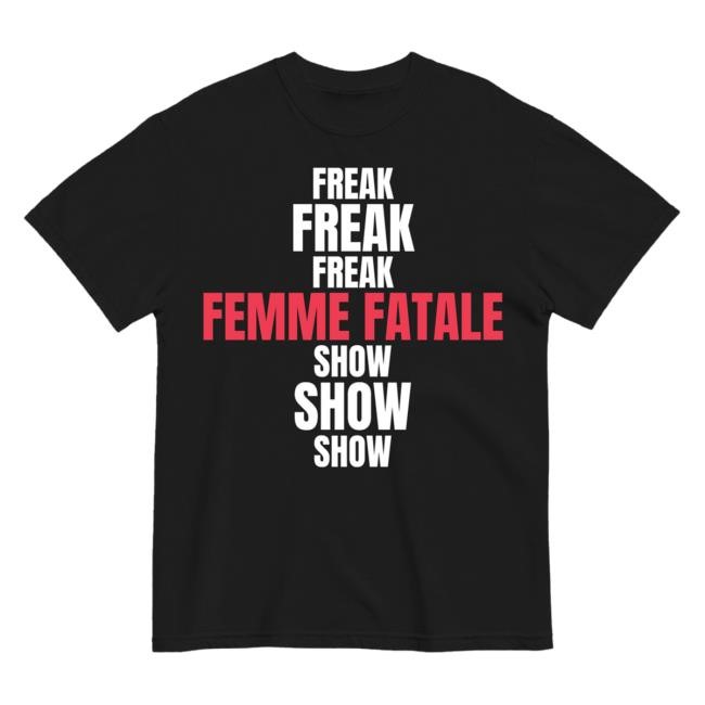 Femme Fatale Black Short Sleeve Tee - G-Eazy Store Merch Shop