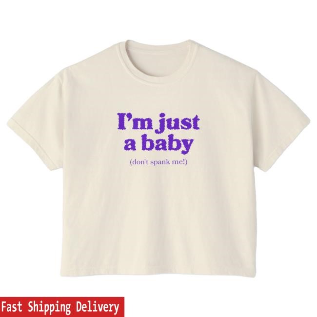 City Crowd Pride I’m Just A Baby Crop Top T-Shirt Dropout TV