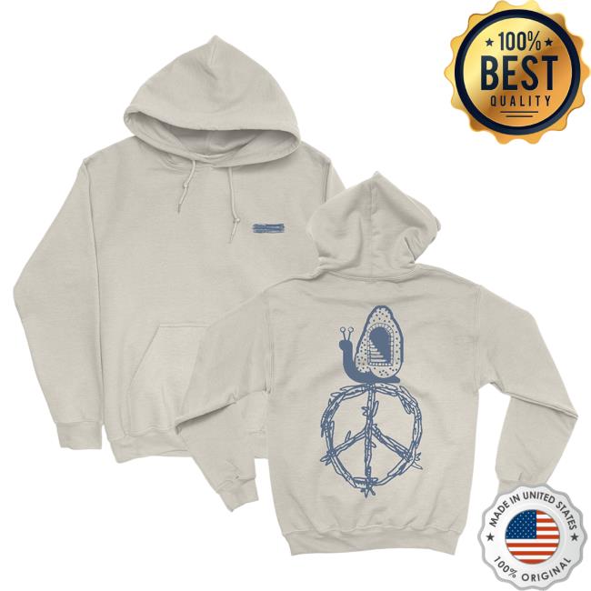 Official Ed Sheeran Store Merch Peace House Hooded Sweatshirt Natural Off-White EdSheeran Shop