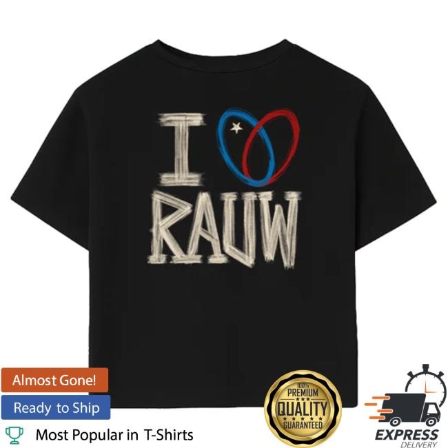 Official Rauw Alejandro Merch Store Shop I <3 Rauw Baby Shirt Black