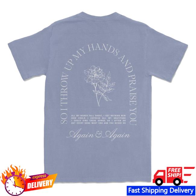 Official Brandon Lake Merch Store Gratitude Women's New Shirt - Lavender Blue Brandon Lake Apparel Clothing Shop Brandonlake