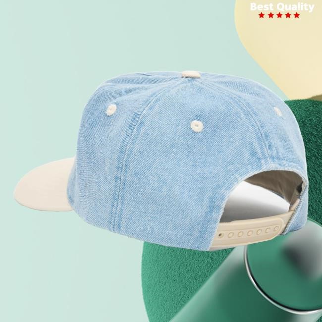Official Jiberish Clothing Jiberish Denim 5-Panel Two Tone Natural/Blue Top Shirt