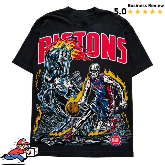 Detroit Horsepower Shirt - Black | Warren Lotas Official NBA