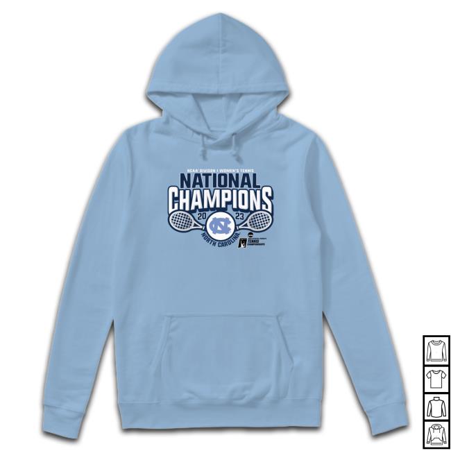 Official Carolina Blue North Carolina Tar Heels 2023 NCAA Women's Tennis National Champions Tee