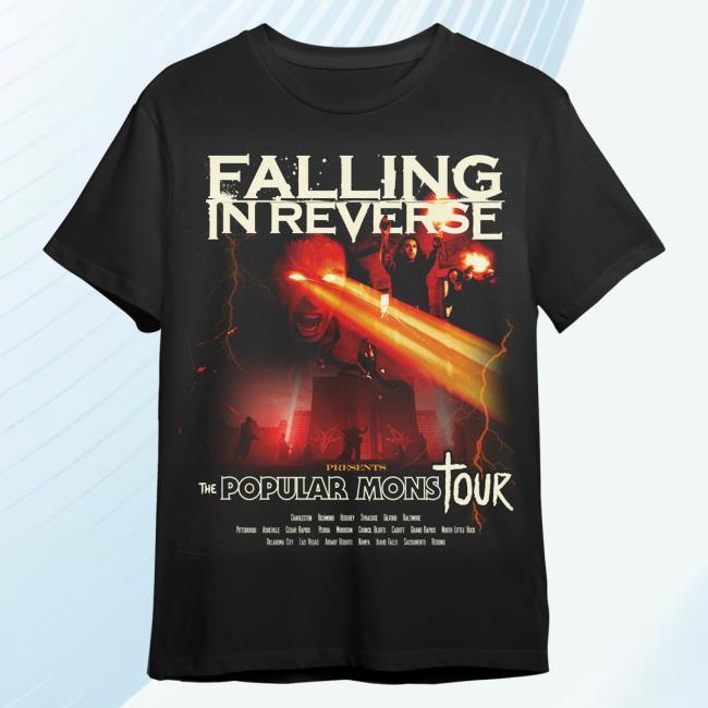Official Falling In Reverse Merch Monstour Long Sleeve Top Shirt FallingInReverse