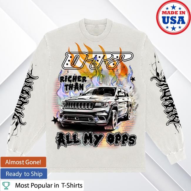 Official The Voice Merch Store Lil Durk Richer Than My Opps Long Sleeve New Shirt Black