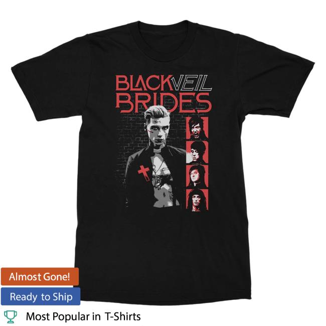 Official Black Veil Brides Merch Store Black Veil Brides Cross Shirt Black Veil Brides Clothing Shop