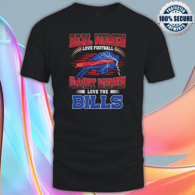 Real Women Love Football Smart Women Love The Buffalo Bills 2022 Tee