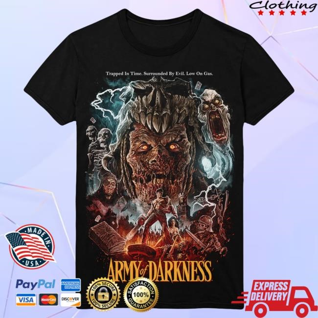 Official Gutter Garbs Army of Darkness: Surrounded by Evil Hot Shirt