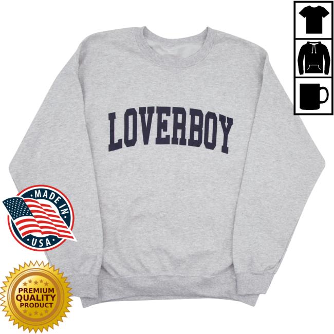 Official Loverboy Merch Loverboy University Crew neck Sweatshirt