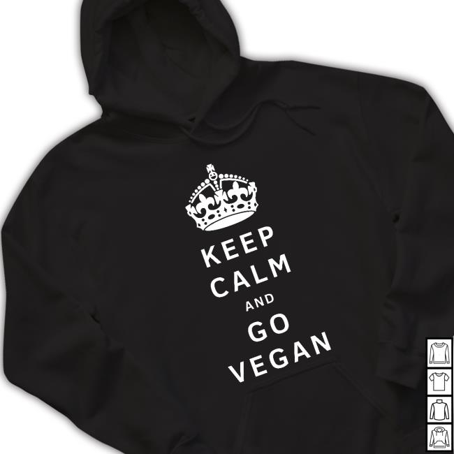Lord Flashheart Crown Keep Calm And Go Vegan Long Sleeve T Shirt